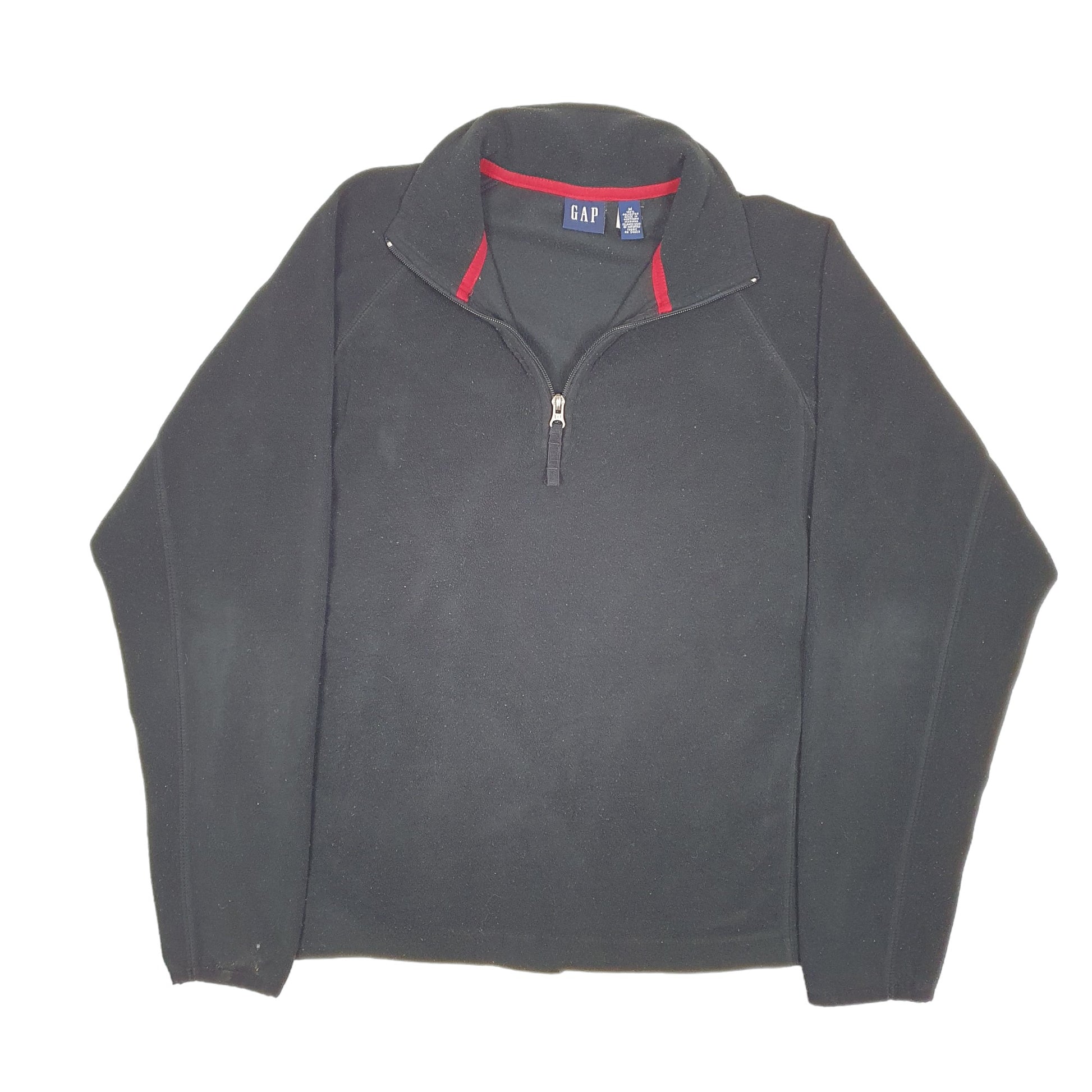 Mens Black GAP  Quarter Zip Jumper
