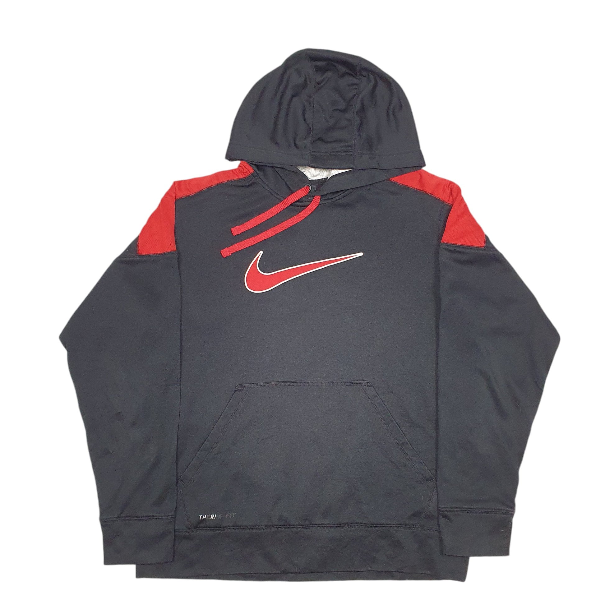 Mens Black Nike Active Therma Fit Running Workout Hoodie Jumper