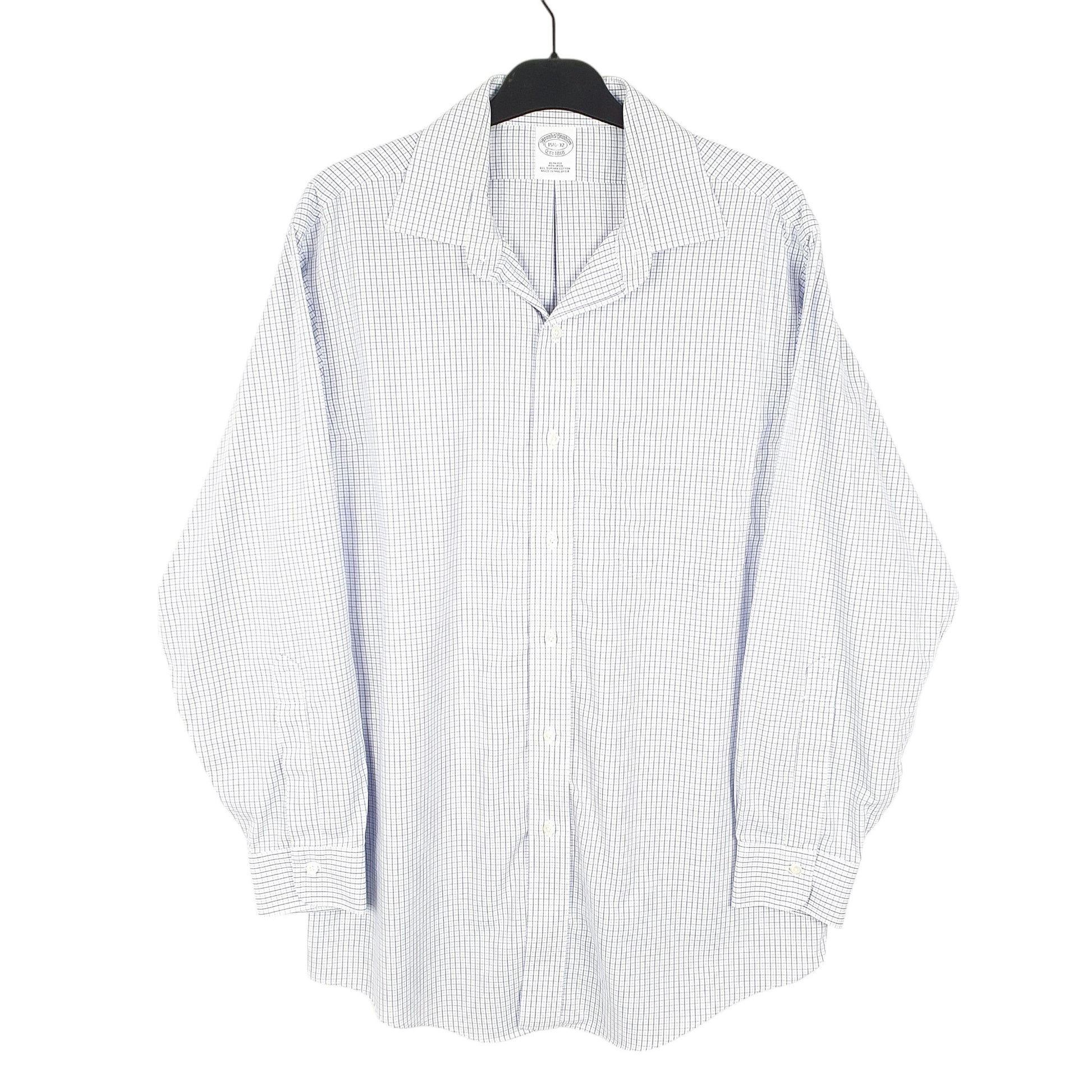 Mens White Brooks Brothers  Long Sleeve Shirt