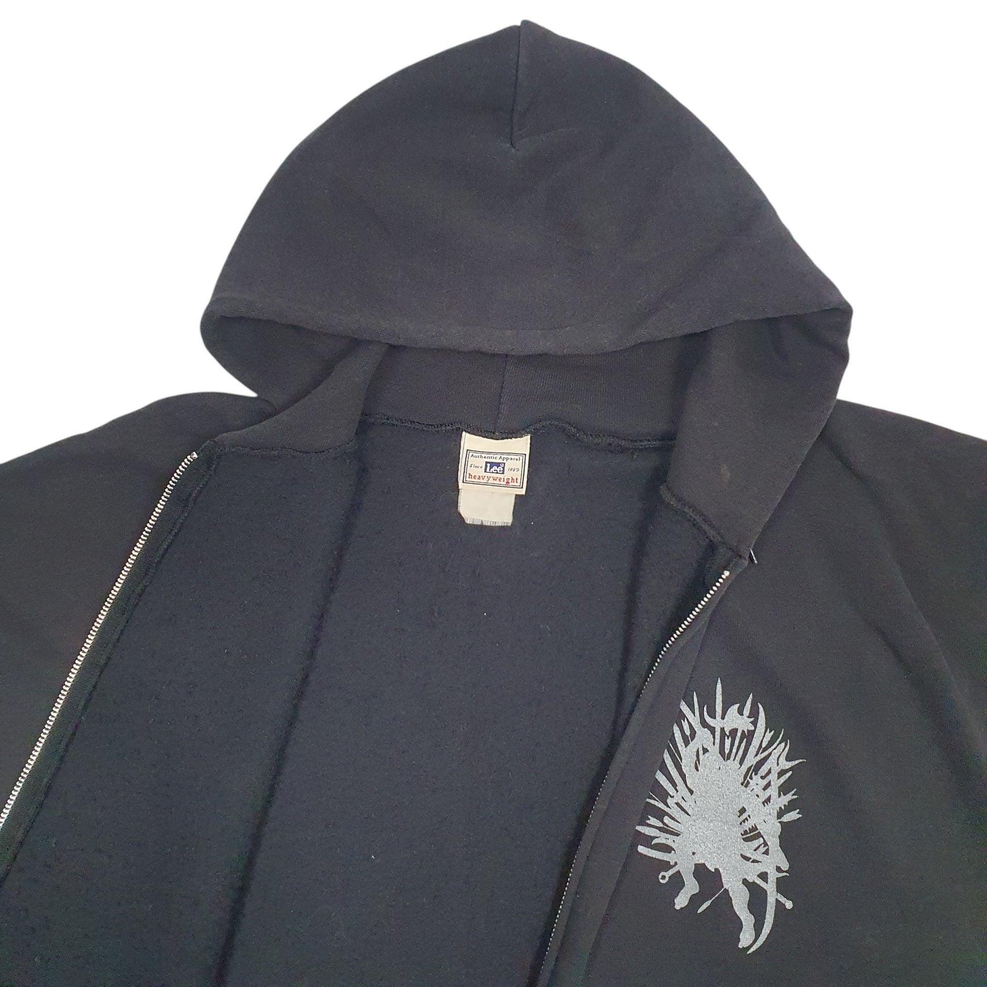 Mens Black Lee  Full Zip Jumper