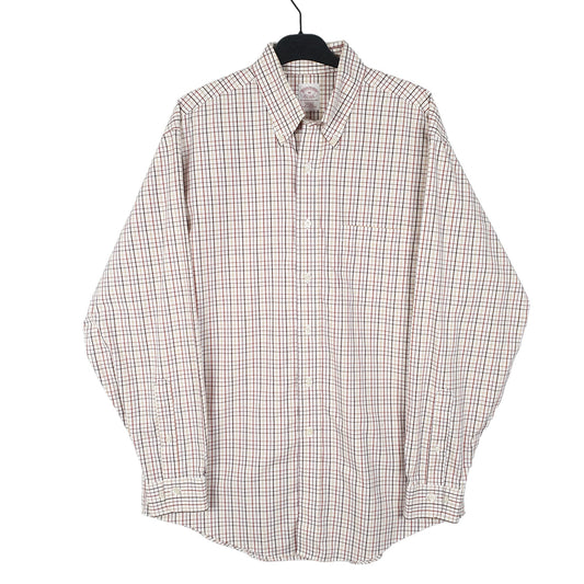Mens White Brooks Brothers  Long Sleeve Shirt