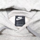 Mens Grey Nike Just Do It Hoodie Jumper