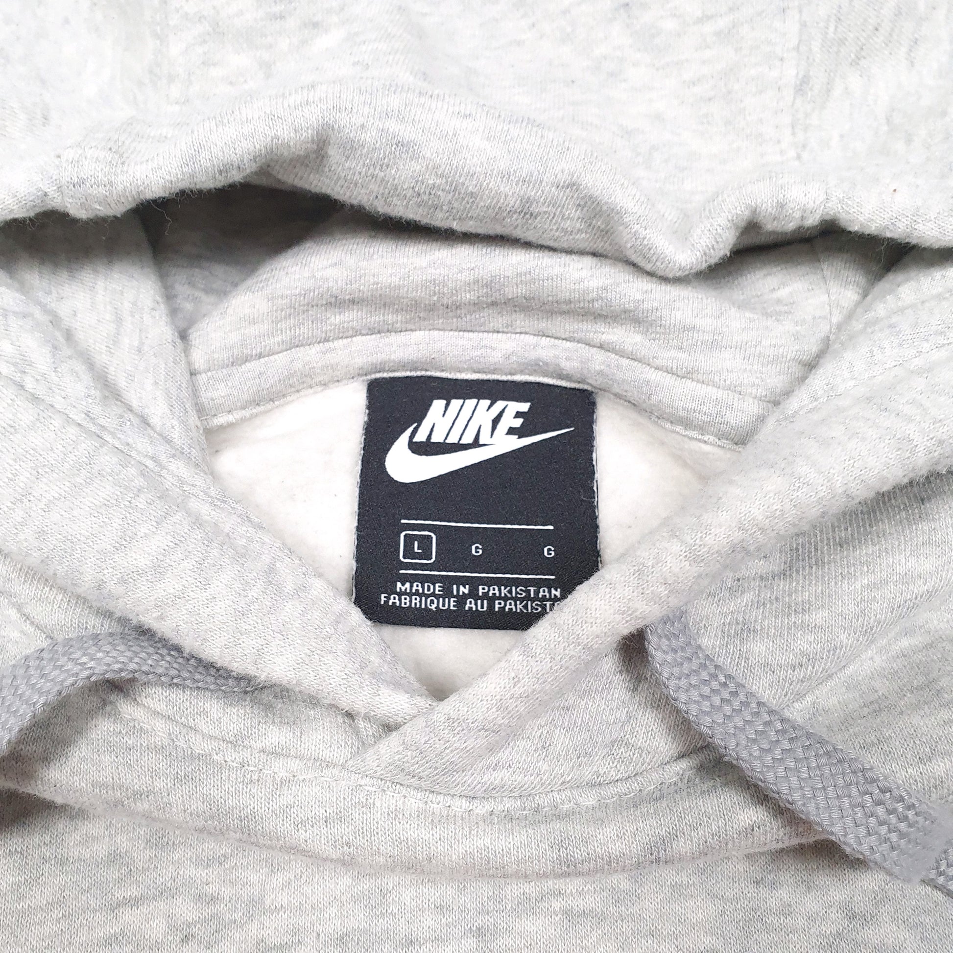Mens Grey Nike Just Do It Hoodie Jumper
