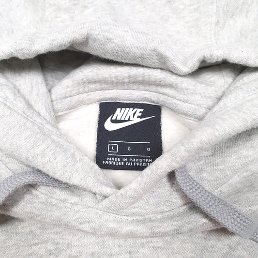 Mens Grey Nike Just Do It Hoodie Jumper