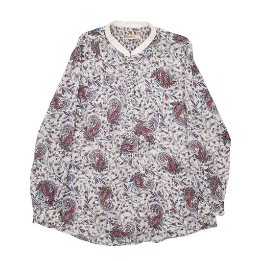 Womens White Celtic Clothing Lightweight Blouse Long Sleeve T Shirt