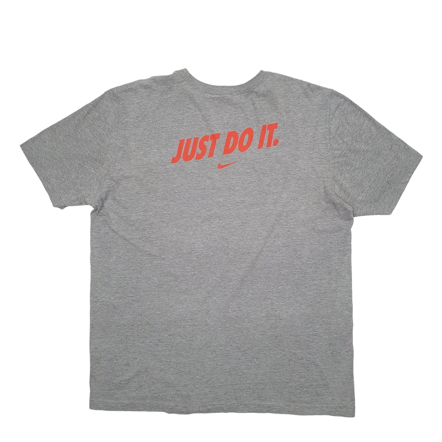 Mens Grey Nike Spellout Basketball Short Sleeve T Shirt