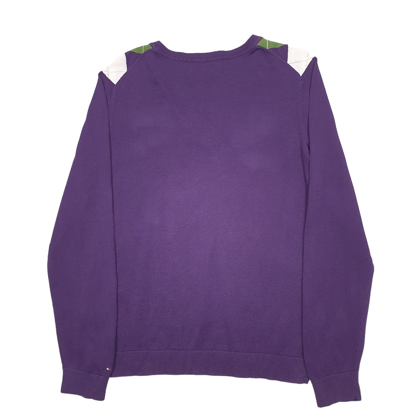 Mens Purple Tommy Hilfiger Knit Crewneck Jumper