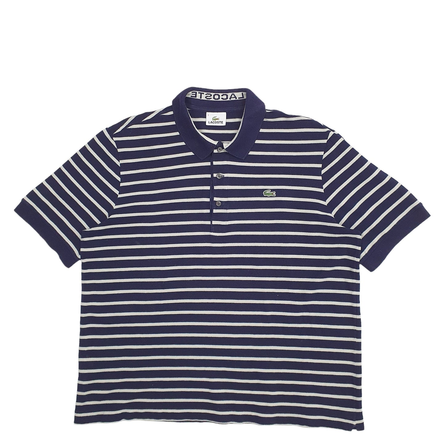 Mens Navy Lacoste  Short Sleeve Polo Shirt