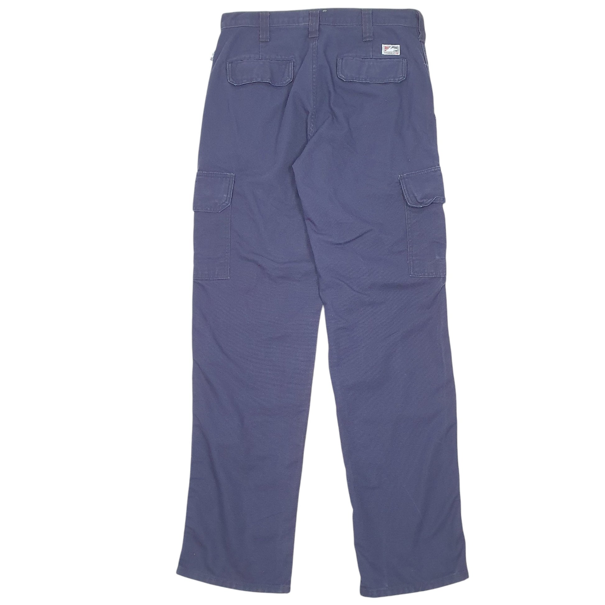 Mens Navy Tyndale Utility Workwear Flame Resistant Cargo Trousers