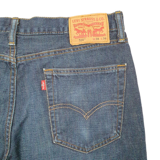 Mens Blue Levis Denim Jeans Jorts 514 Cut Offs Denim Shorts