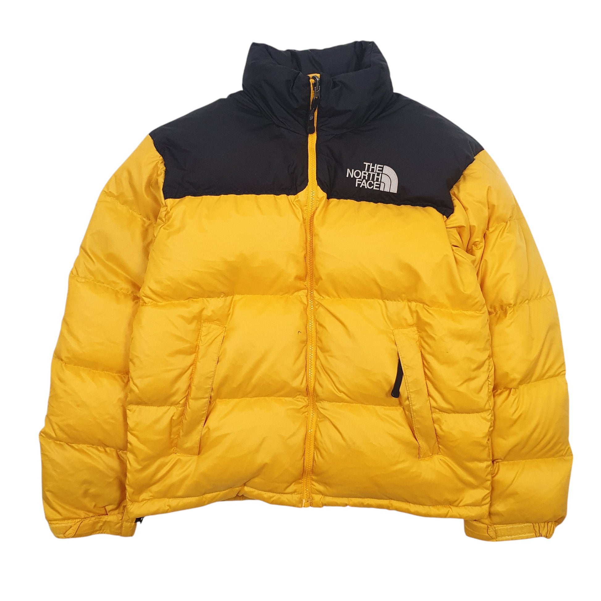 Mens Yellow The North Face Nuptse 700  Coat