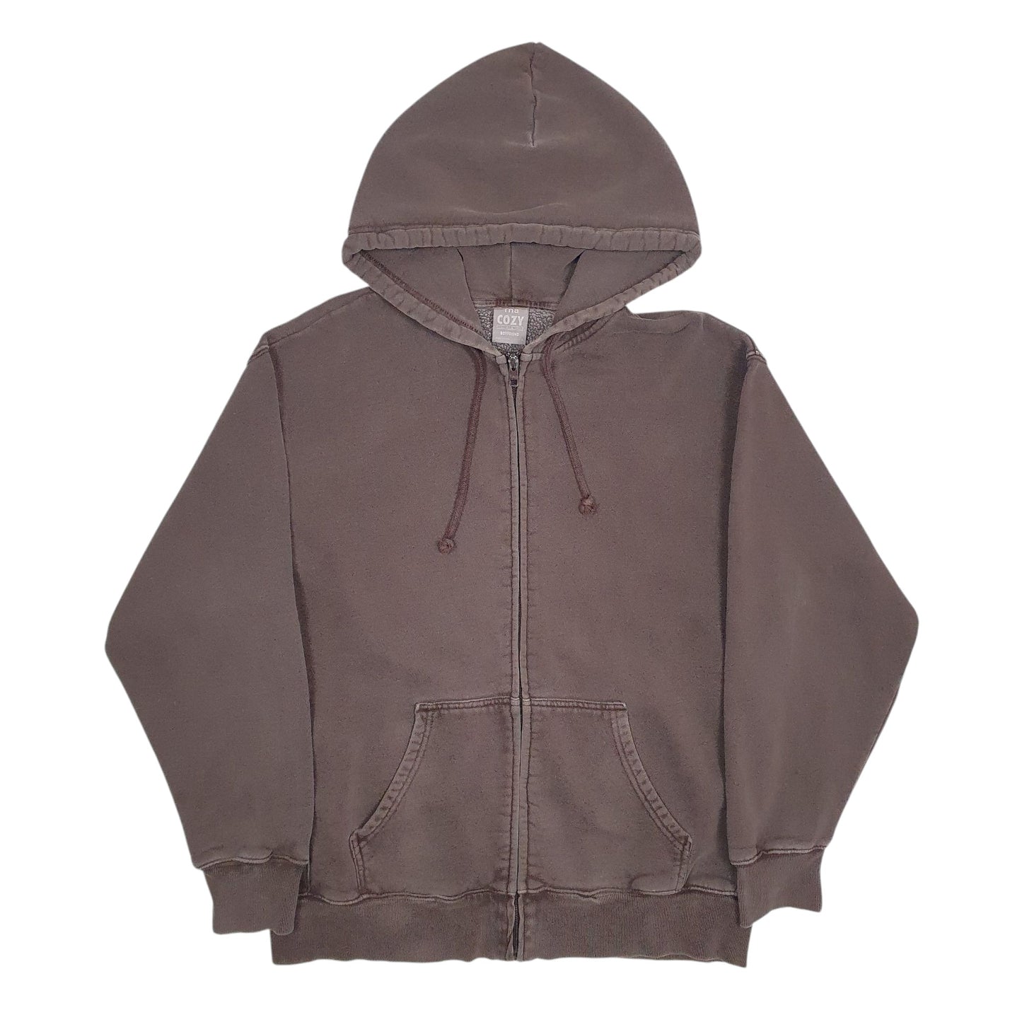 Mens Grey TNA Fleece Full Zip Jumper