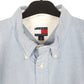 Mens Blue Tommy Hilfiger Oxford Short Sleeve Shirt