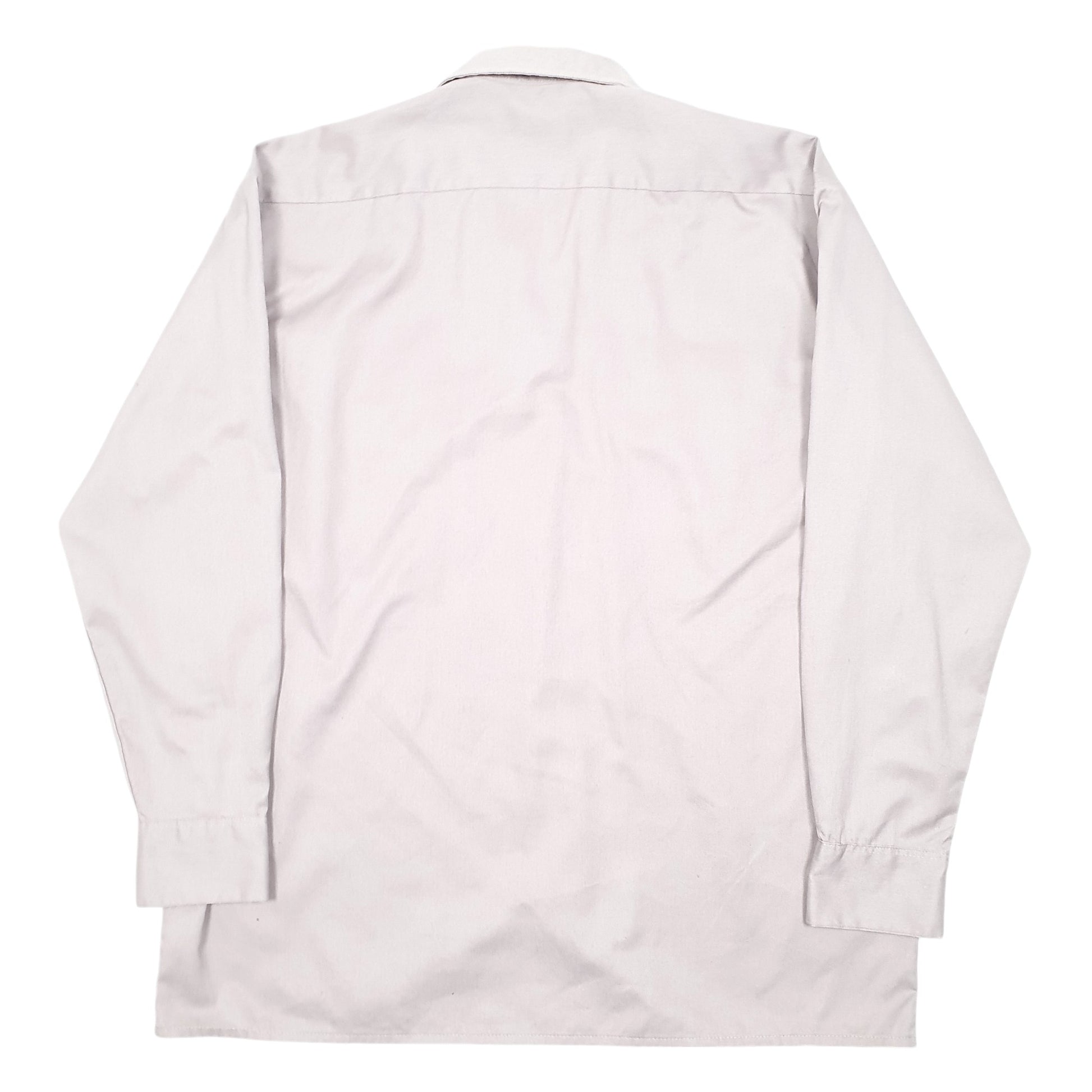 Mens Grey Dickies Workwear Work Long Sleeve Shirt