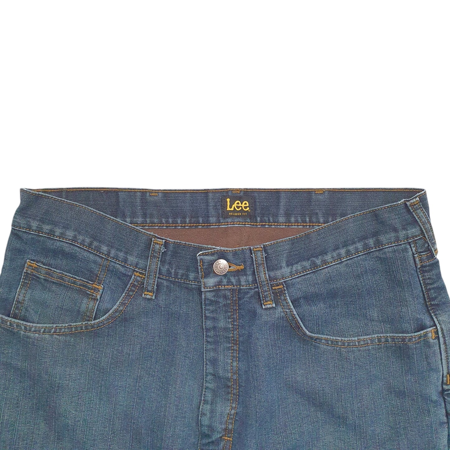 Mens Blue Lee Lined Thermal Relaxed JeansW34 L34