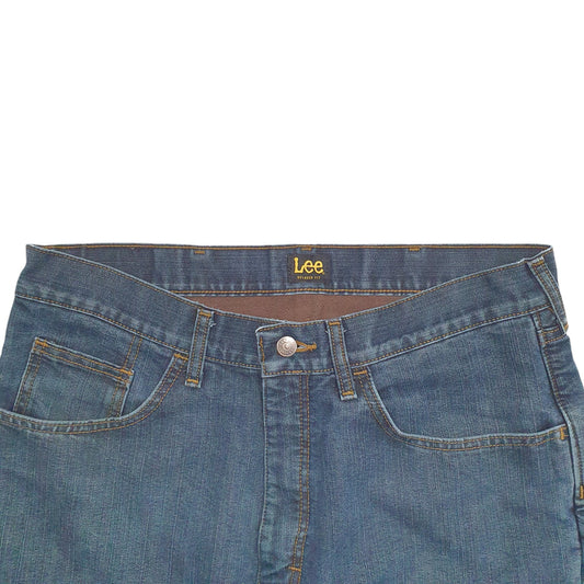 Mens Blue Lee Lined Thermal Relaxed JeansW34 L34
