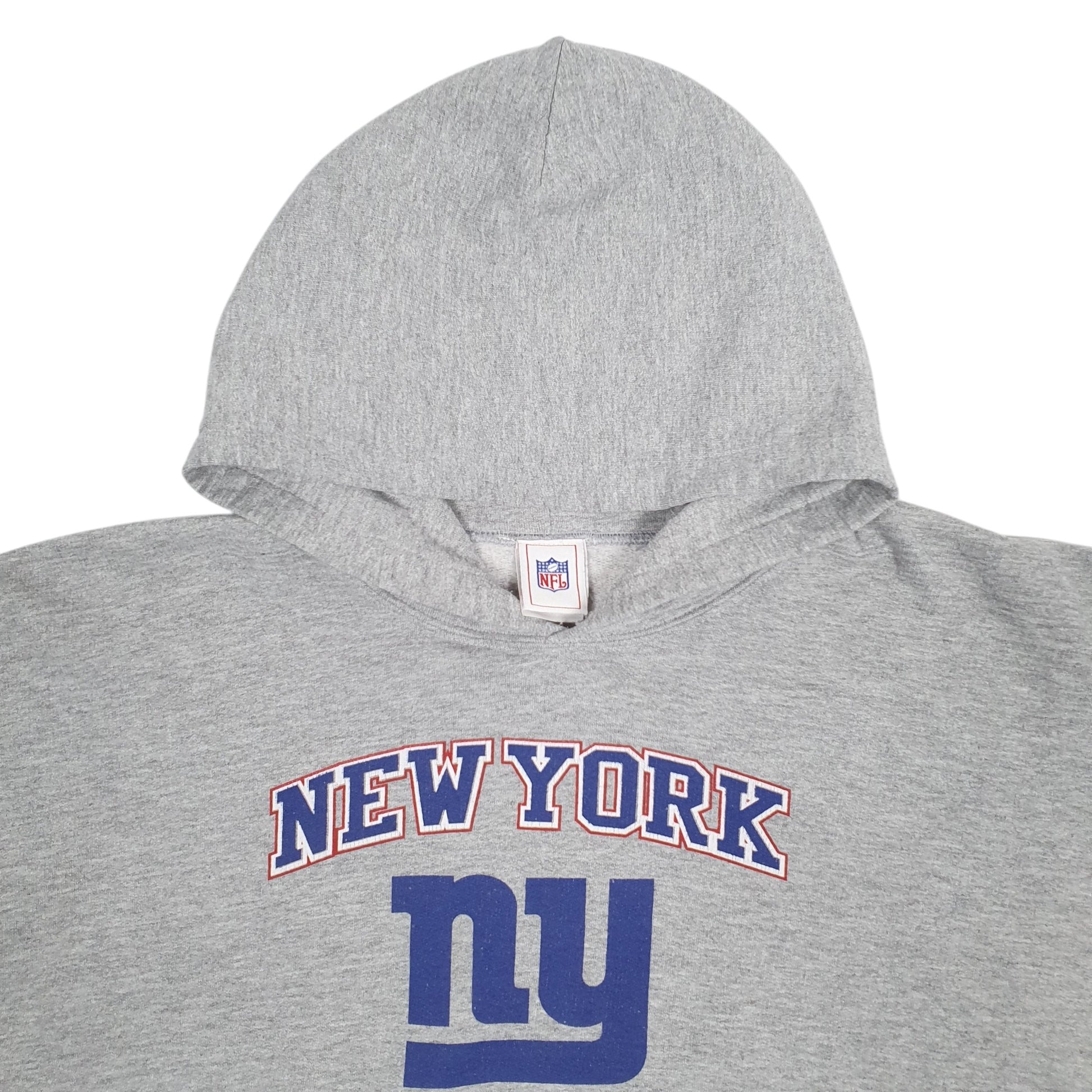 Mens Grey NFL New York Giants Hoodie Jumper