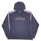 Mens Navy Adidas Spellout Hoodie Jumper