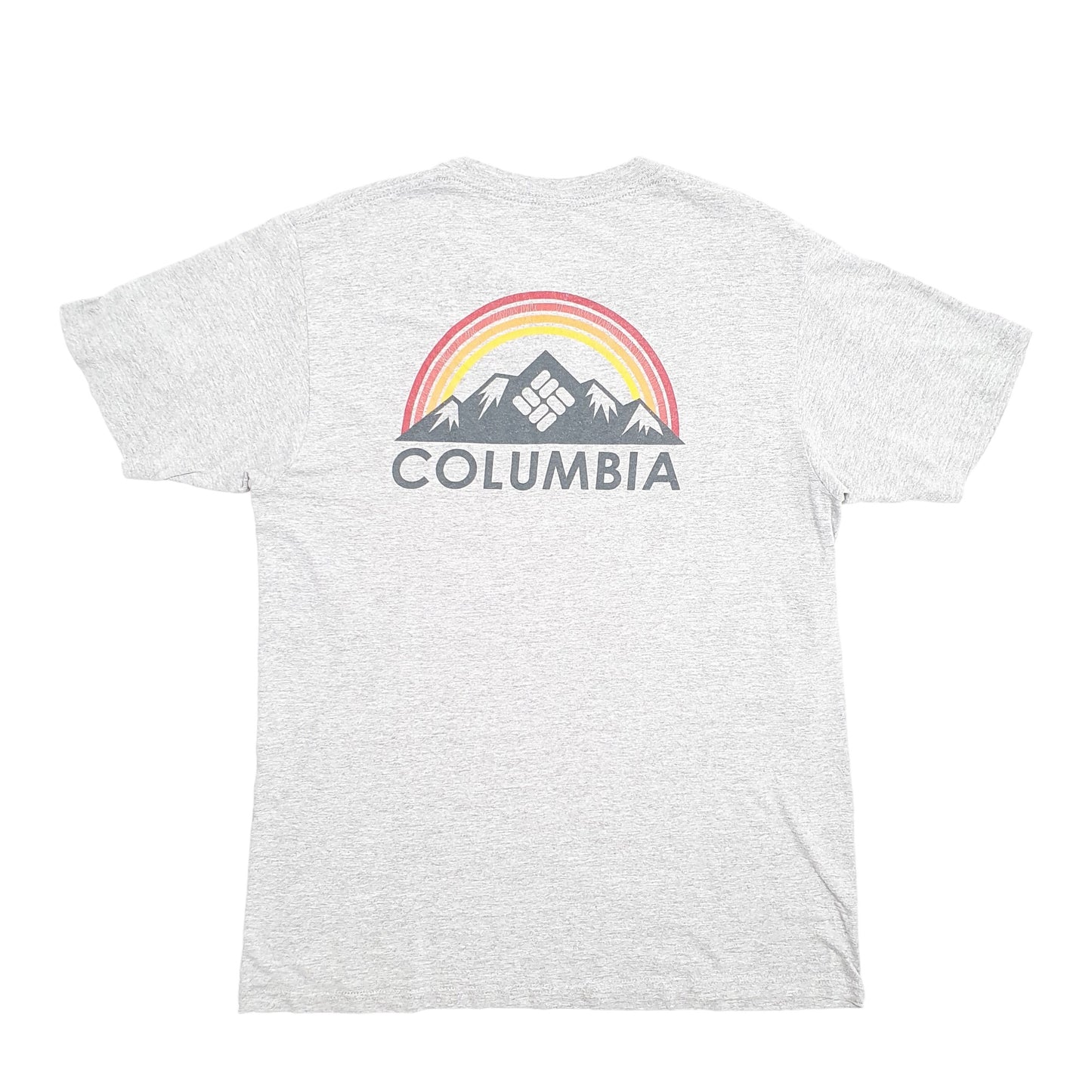 Mens Grey Columbia Sportswear Mountains Short Sleeve T Shirt
