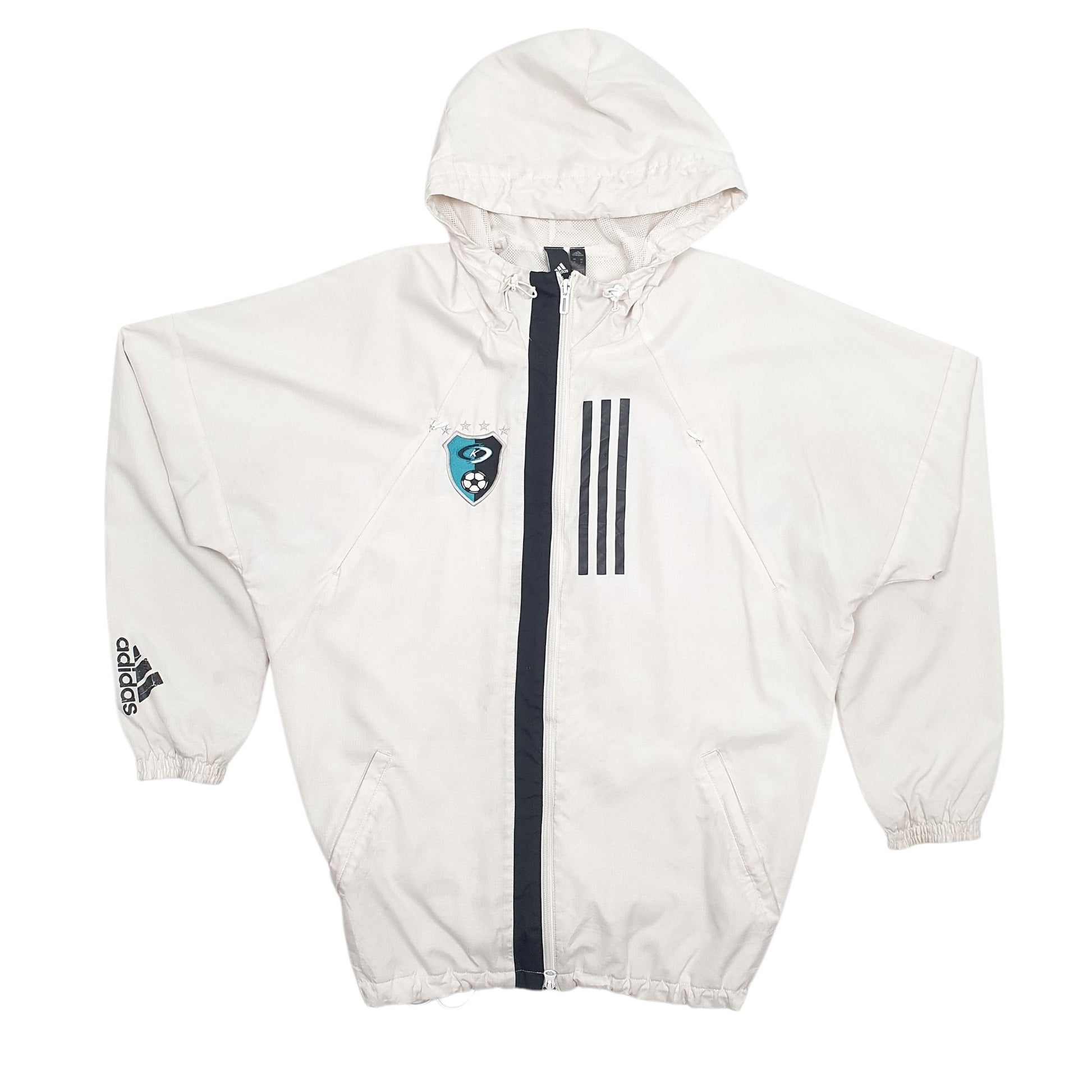 Mens White Adidas   Coat