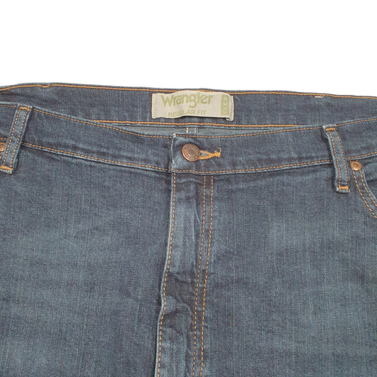 Mens Blue Wrangler Stretch Casual JeansW42 L30