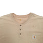 Mens Beige Carhartt  Short Sleeve T Shirt
