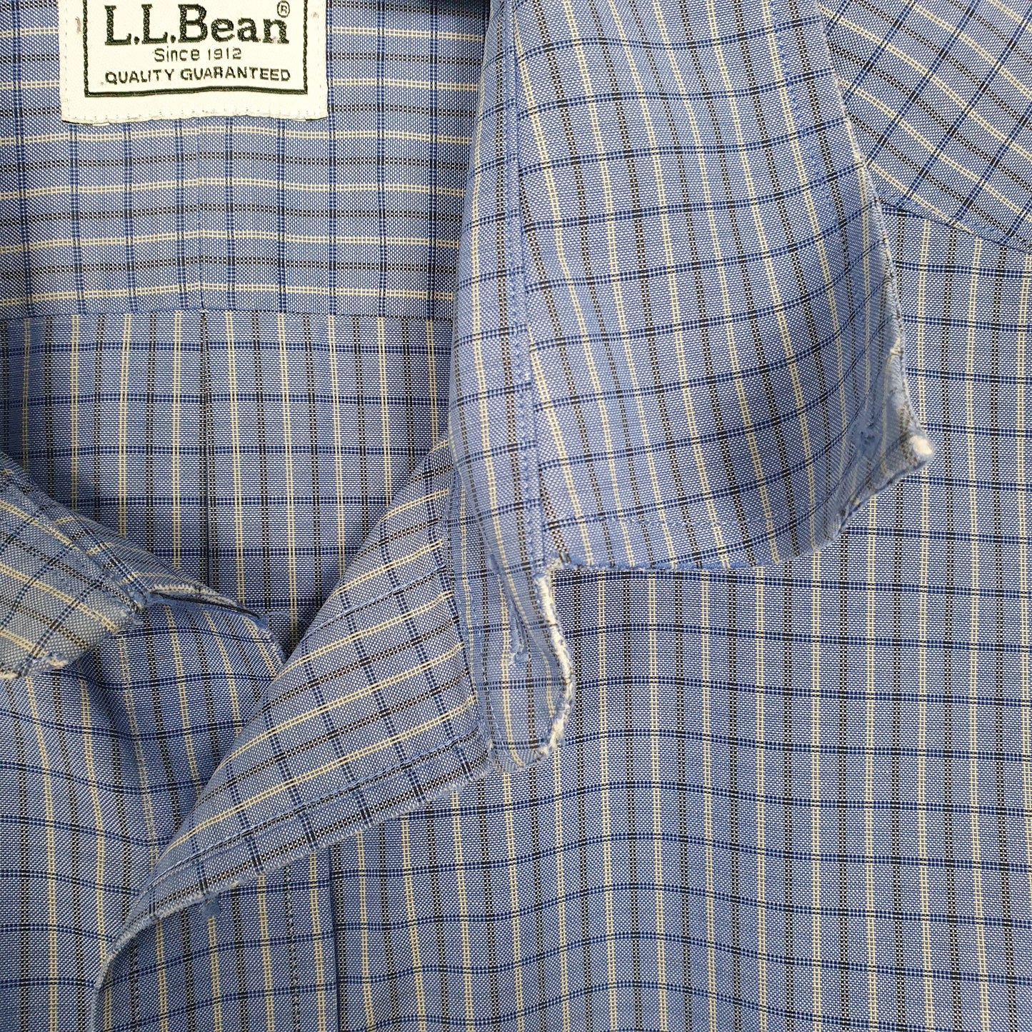 Mens Blue L.L.Bean  Long Sleeve Shirt