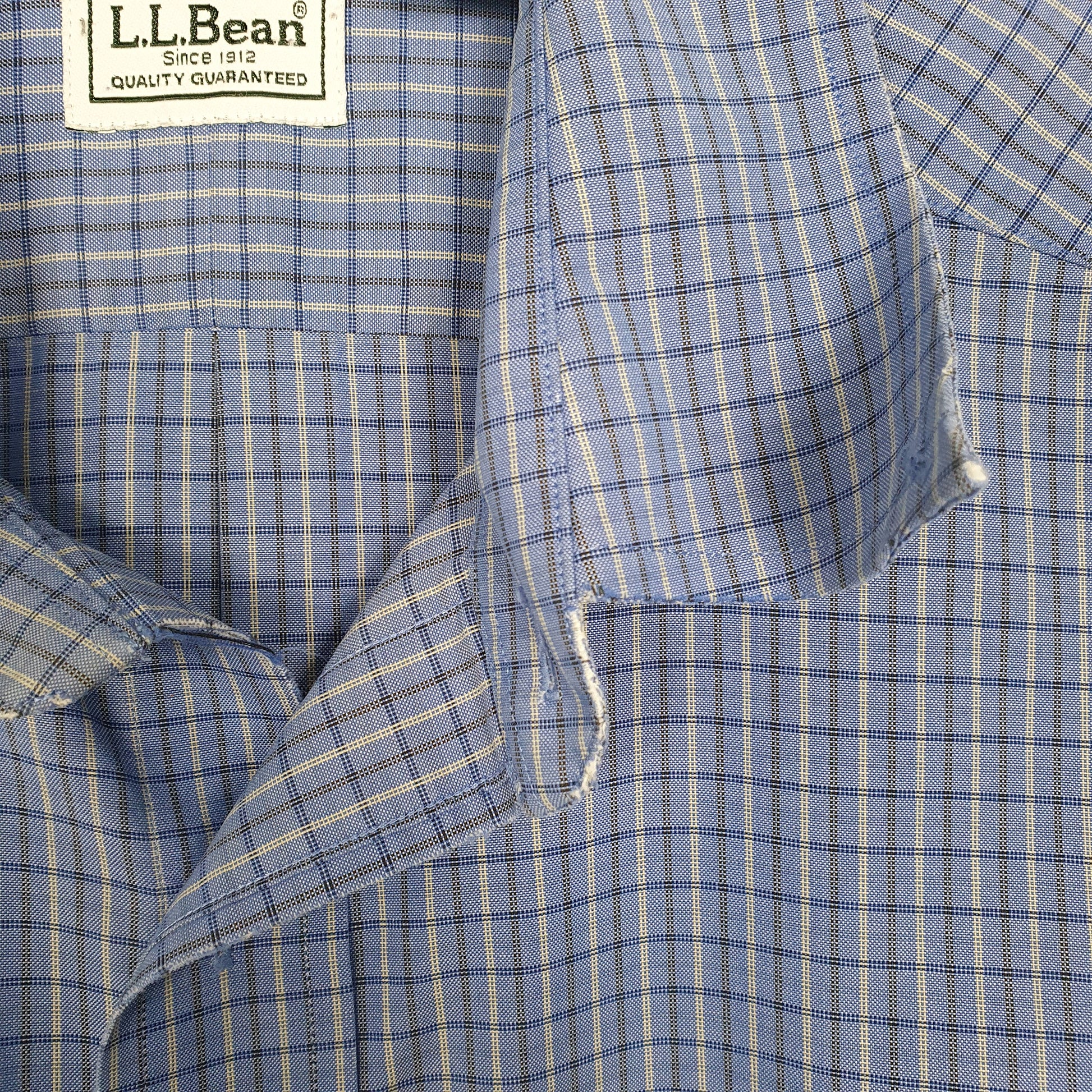 Mens Blue L.L.Bean  Long Sleeve Shirt