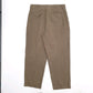 Mens Khaki Polo Ralph Lauren Double Pleated Vintage 2000's Chino Trousers