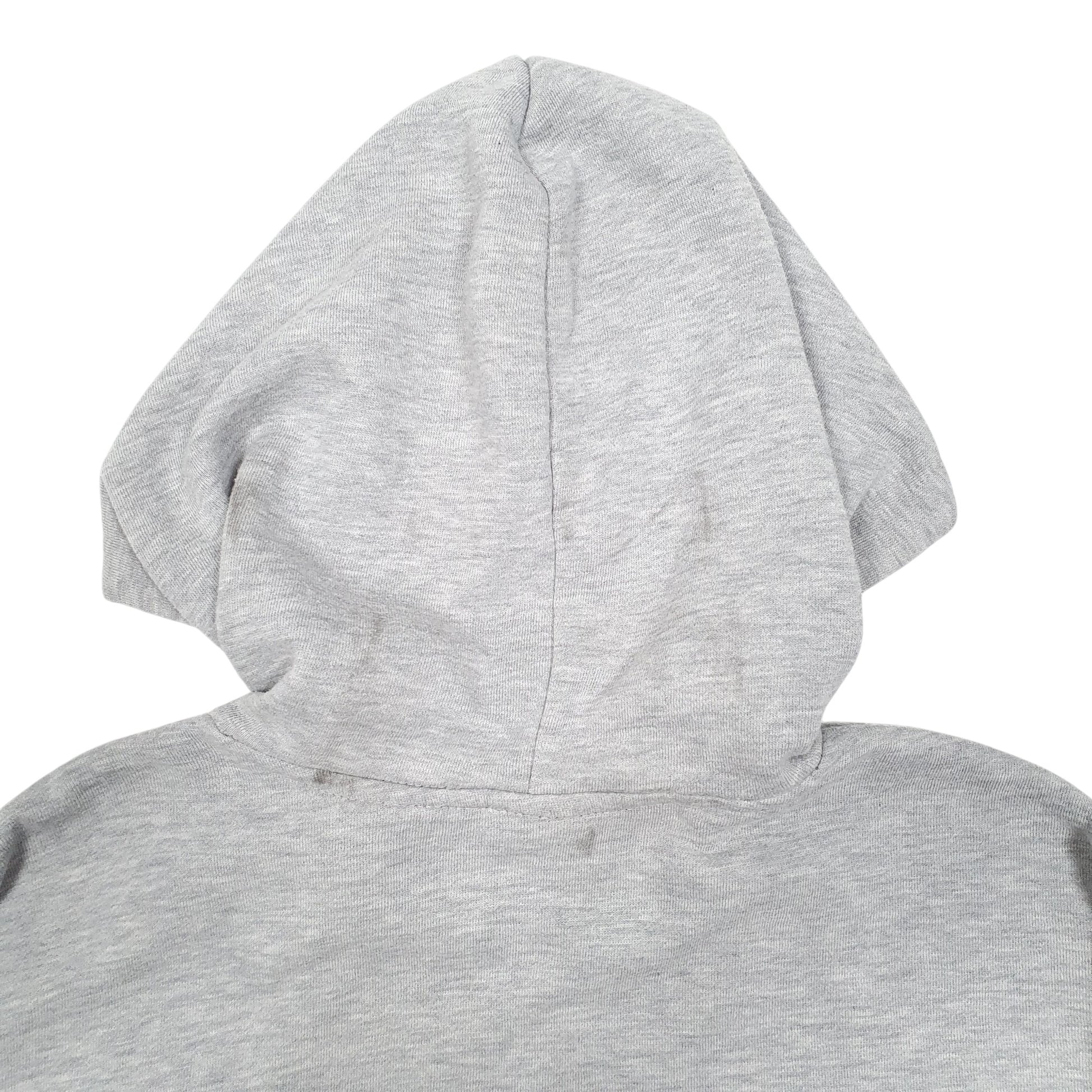 Mens Grey Reebok Spellout Hoodie Jumper