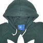 Mens Green Adidas Spellout Hoodie Jumper