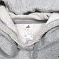 Mens Grey Adidas Calvert Soccer Association Hoodie Jumper