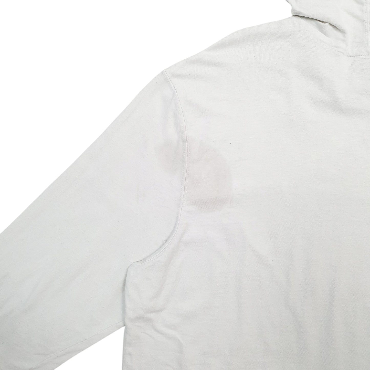 Mens White Champion Spellout Hoodie Jumper