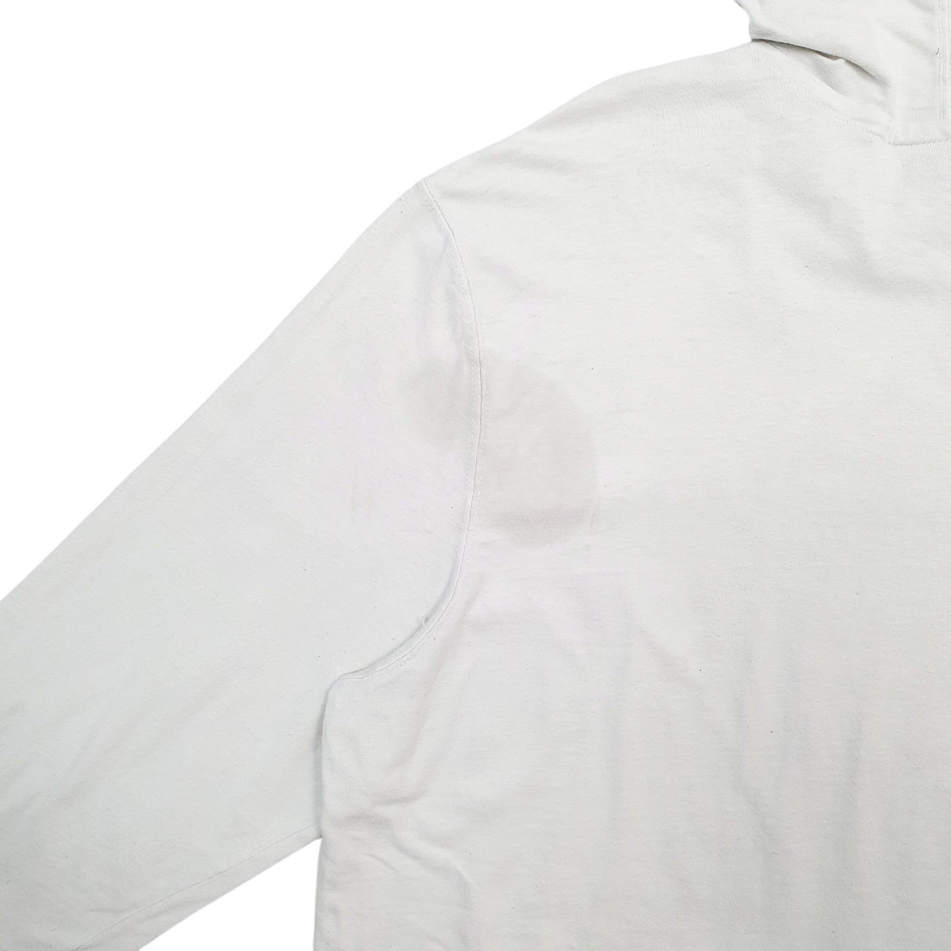 Mens White Champion Spellout Hoodie Jumper