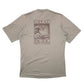Mens Khaki Patagonia Active Spellout Great Pacific Iron Works Waves Short Sleeve T Shirt