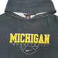 Mens Black Nike Vintage 00s Team Apparel Michigan Basketball Hoodie Jumper