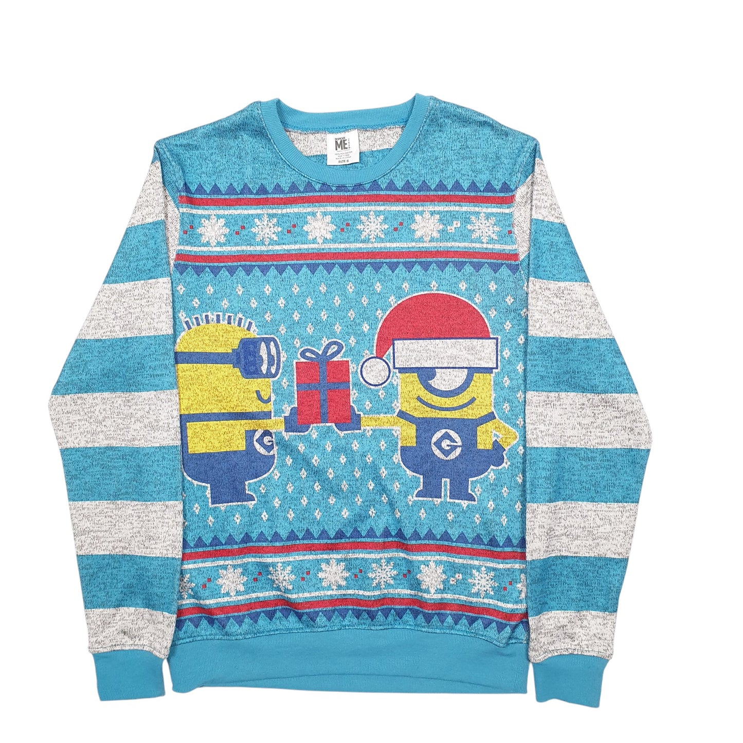 Mens Blue Despicable Me Minions Crewneck Jumper