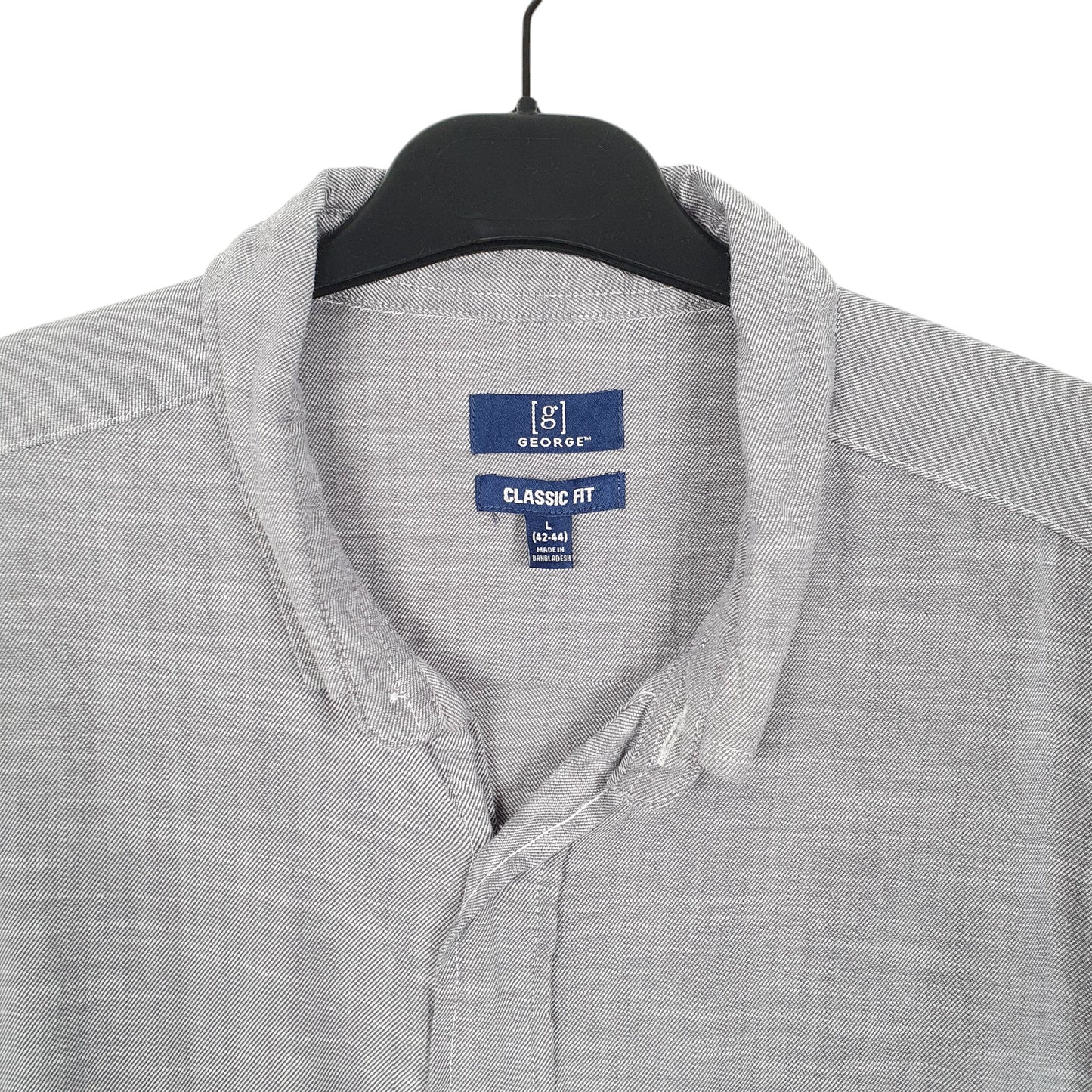 Mens Grey George  Short Sleeve Shirt