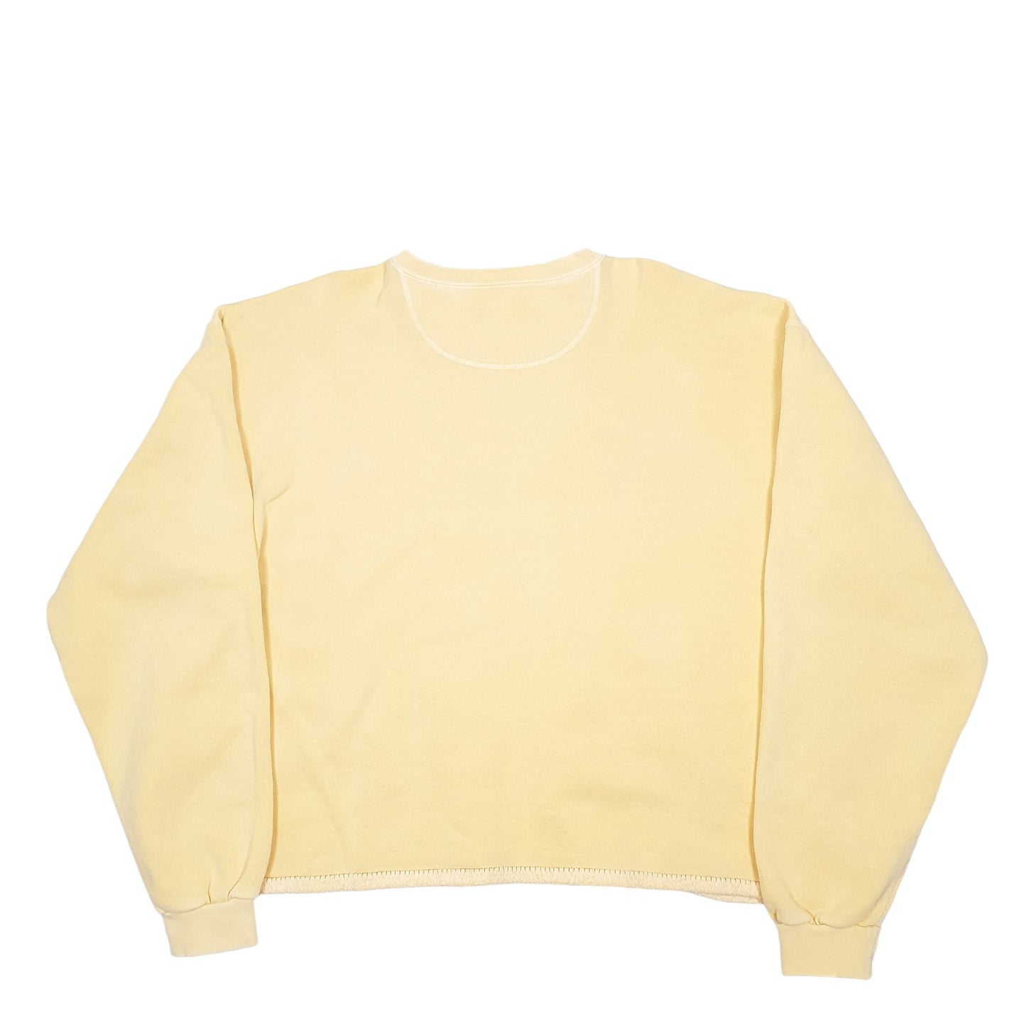 Womens Yellow Authentic Pigment Vintage Ohares Hare Family Bunnies Craft Crewneck Jumper