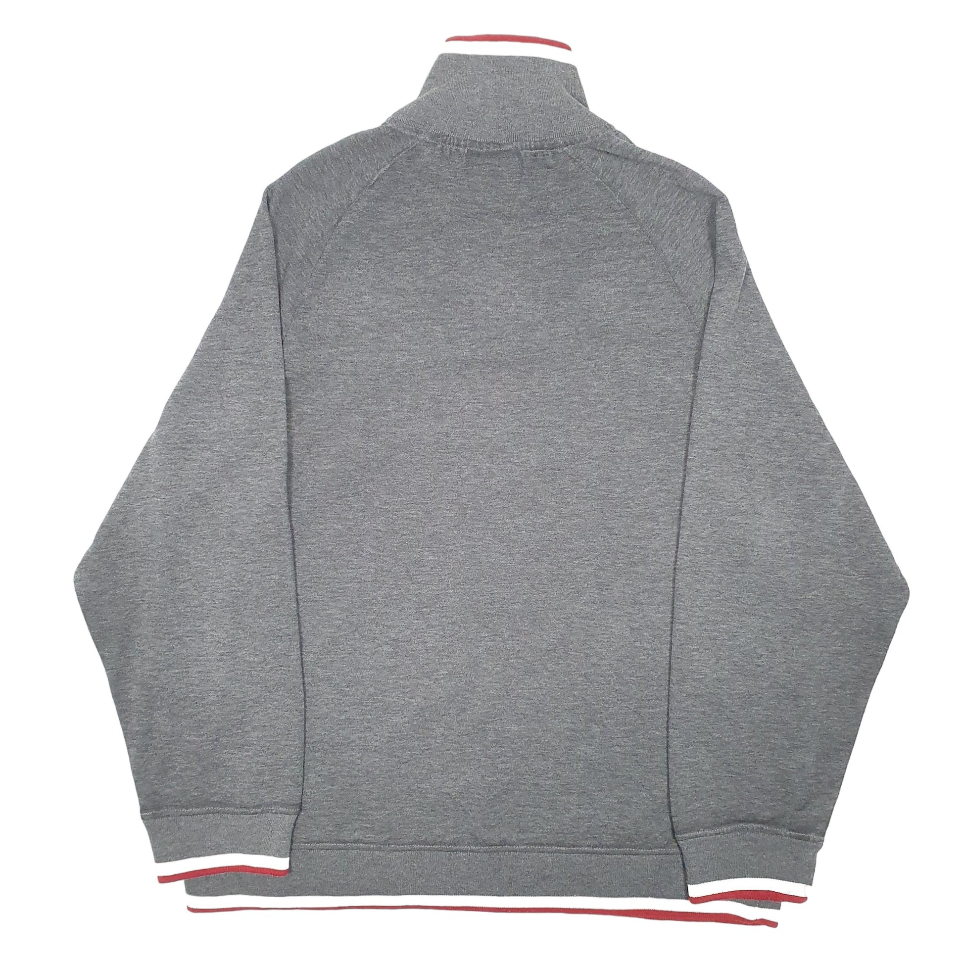 Mens Grey Fila  Quarter Zip Jumper