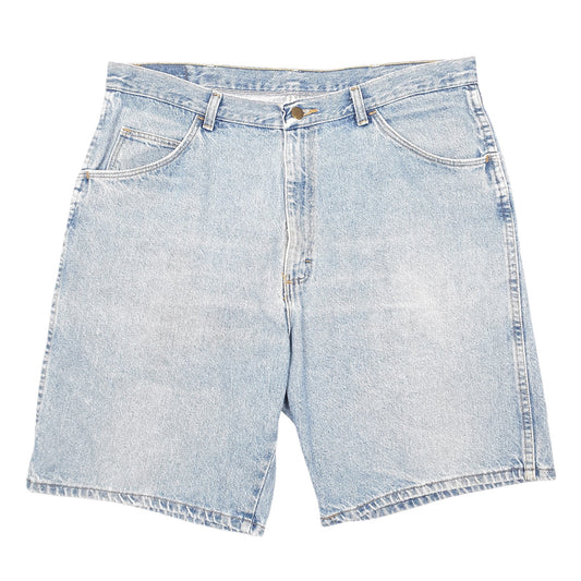 Mens Blue Wrangler Denim Jeans Jorts Baggy Denim Shorts