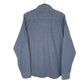Mens Blue Wrangler Denim Jeans Western Pearl Snap Cowboy Long Sleeve Shirt