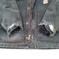 Mens Black Carhartt Vintage Arctic Chore Quilt Lined CO3  Coat