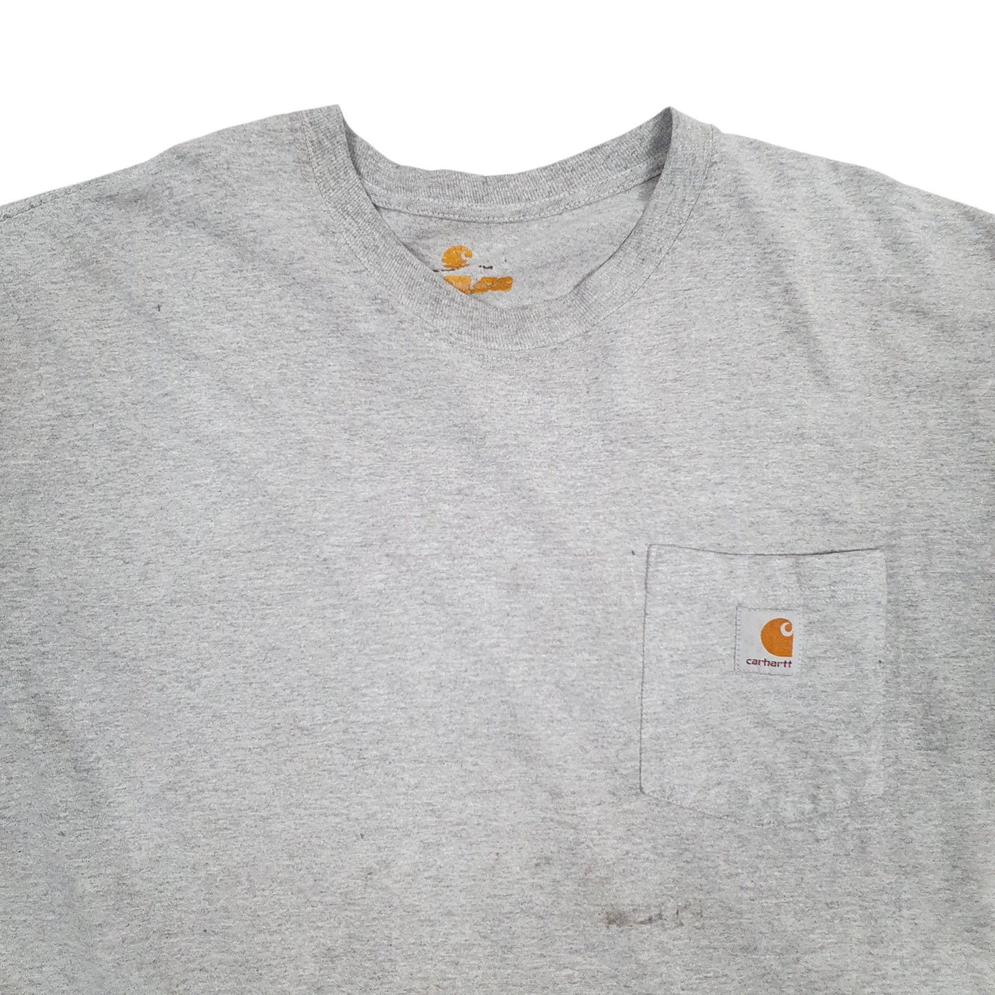 Mens Grey Carhartt  Long Sleeve T Shirt