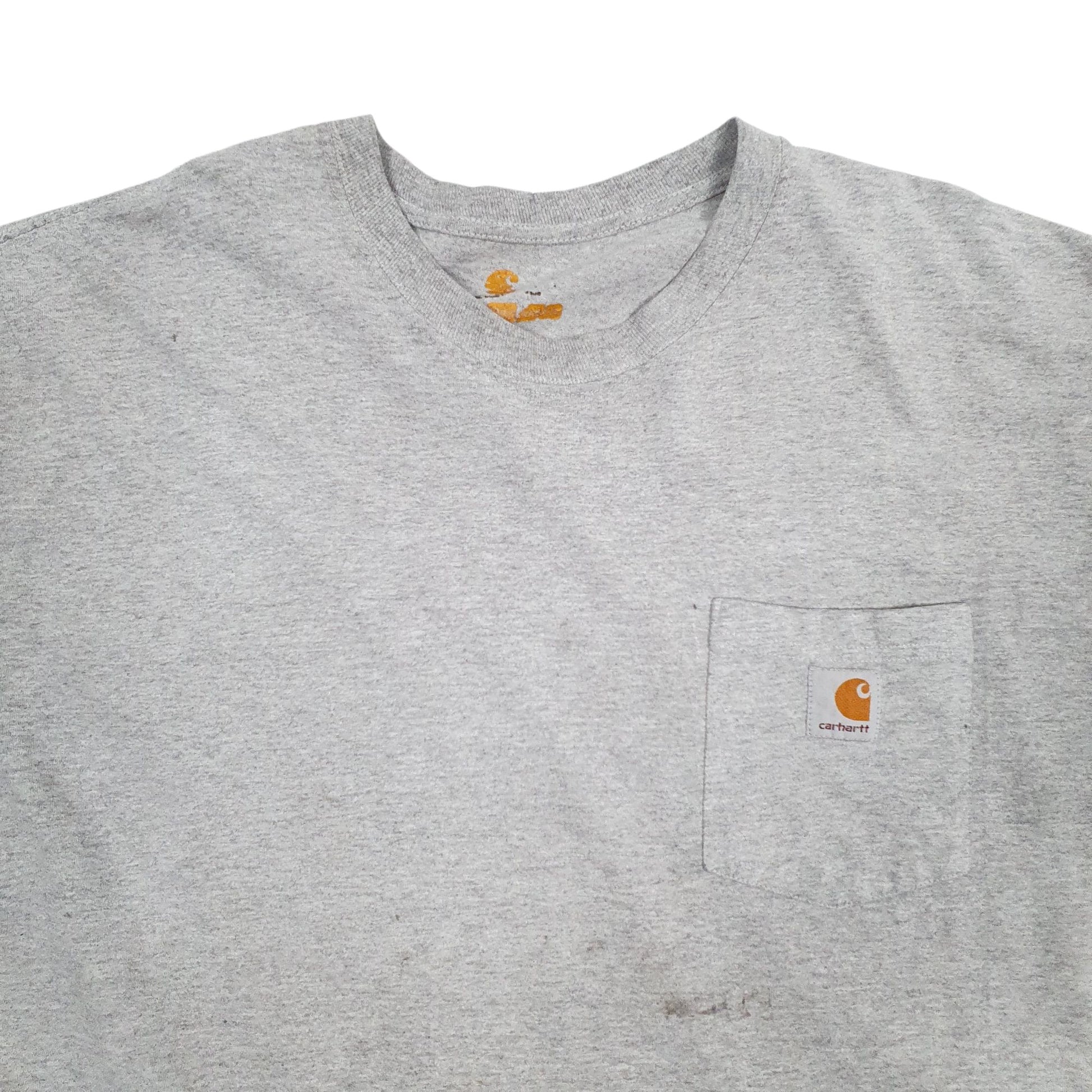 Mens Grey Carhartt  Long Sleeve T Shirt