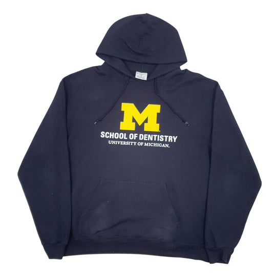 Mens Navy Champion University Of Michigan Dentistry Hoodie Jumper