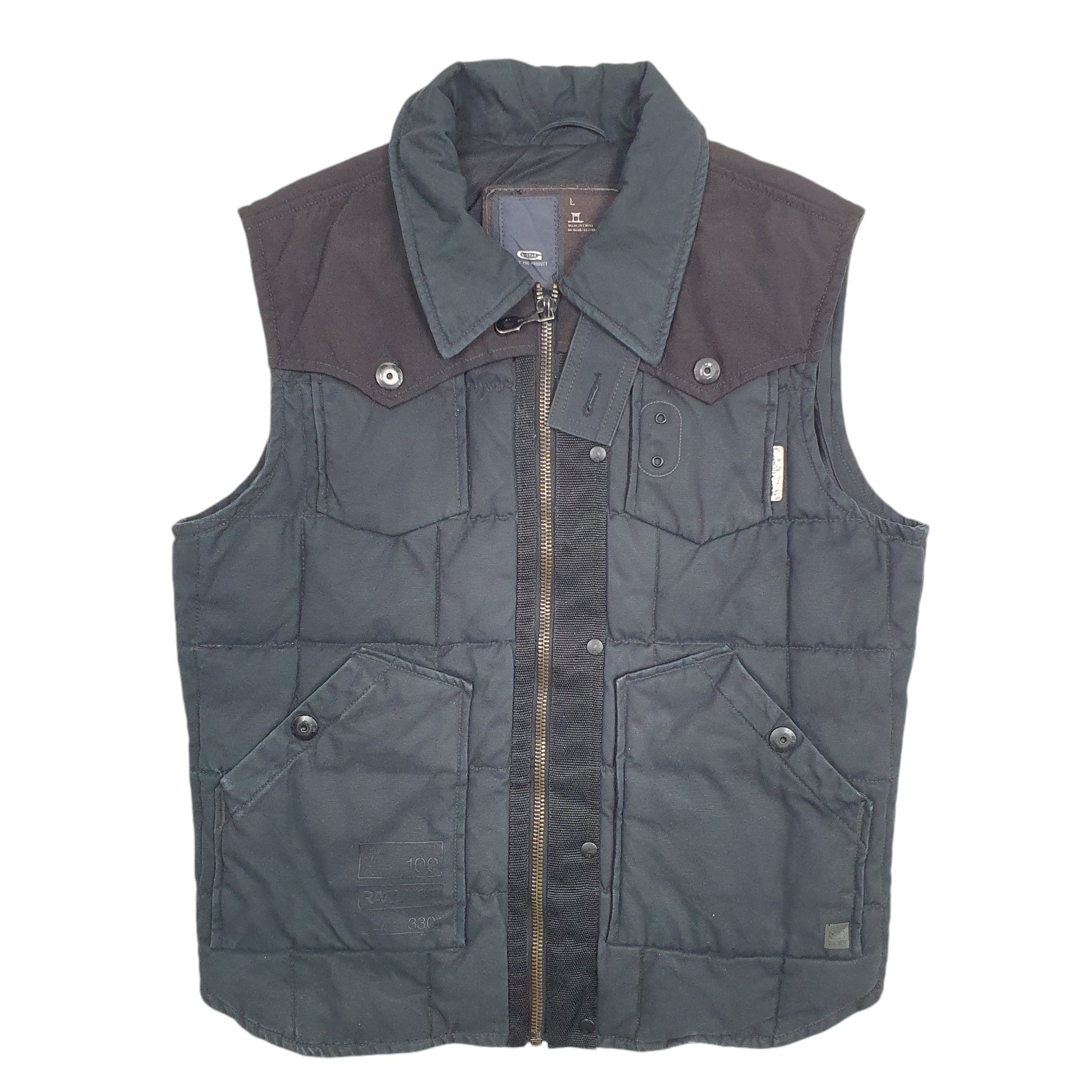 Mens Black G Star Padded Lined  Coat