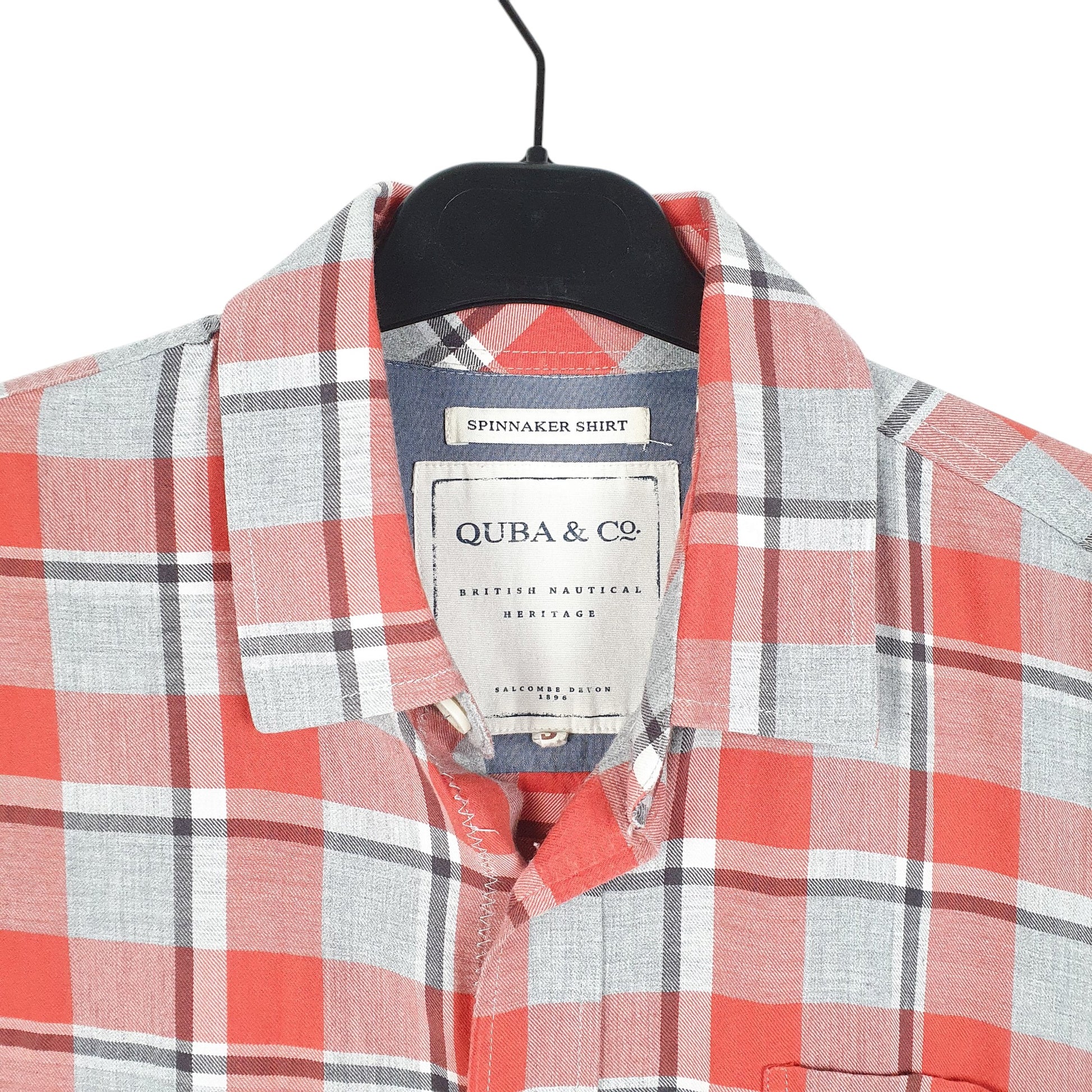 Mens Red Quba & Co Spinnaker Long Sleeve Shirt