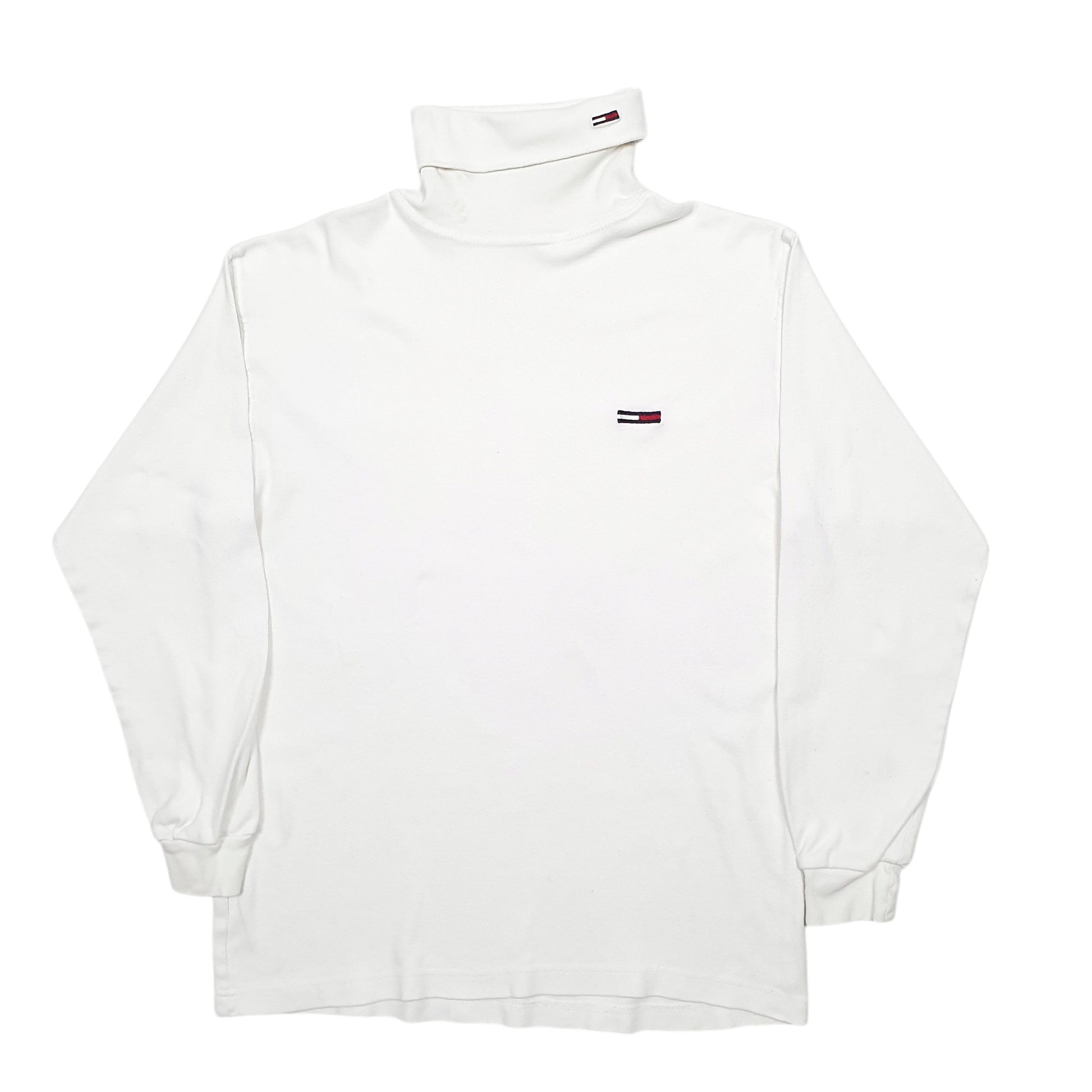 Womens White Tommy Hilfiger  Turtle Neck Jumper