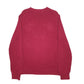 Mens Burgundy Nautica Knit Crewneck Jumper